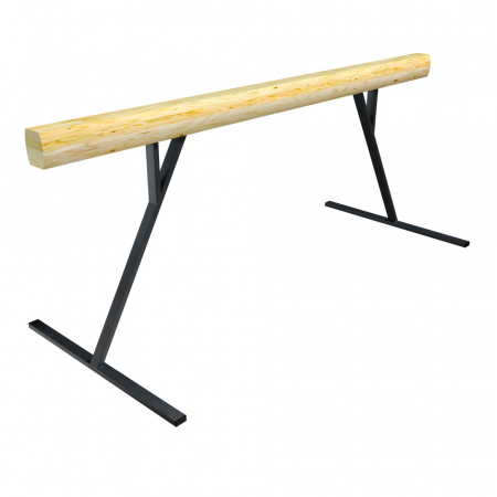 Бревно гимнастическое L3000 на высоких металлических опорах